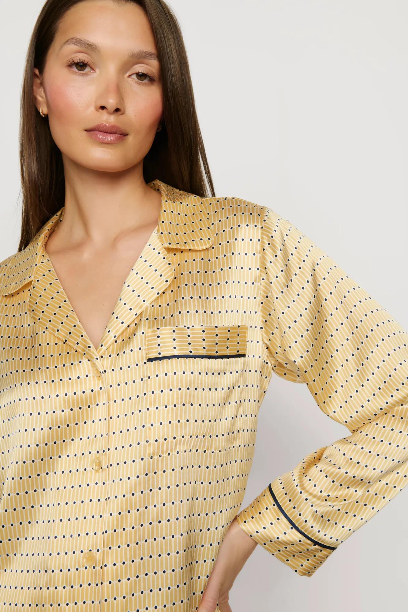 Inez Washable Silk Printed Long PJ Set – Eberjey