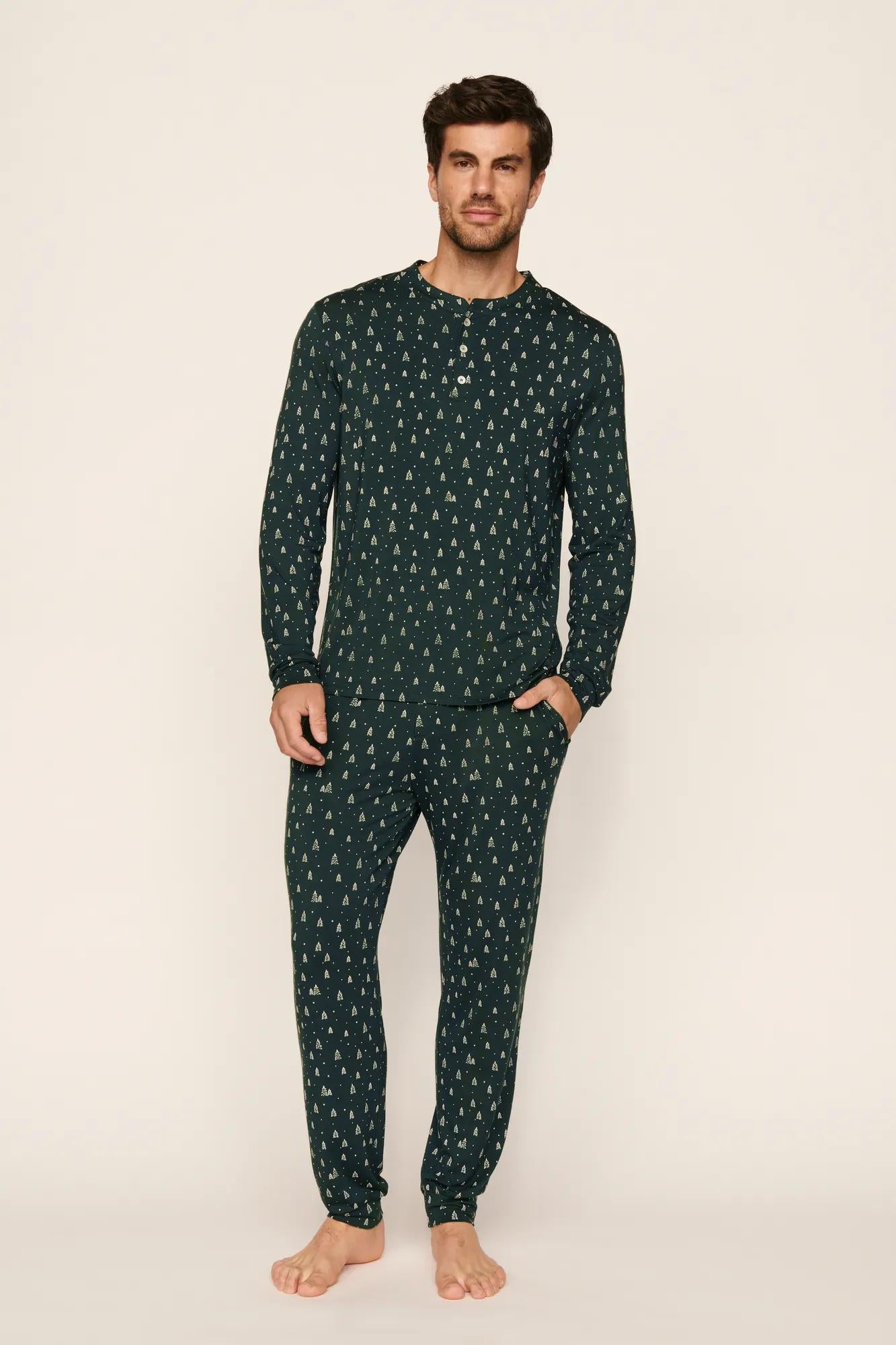 Henry Printed TENCEL™ Modal Long PJ Set – Eberjey