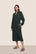 Model is wearing Recycled Boucle Robe  in Pine