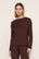 Model is wearing Gisele TENCEL™ Modal Everyday Long Sleeve in Chocolate