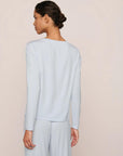 Model is wearing Gisele TENCEL™ Modal Everyday Long Sleeve  in Ice Blue