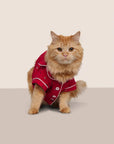 Model is wearing Gisele Printed TENCEL™ Modal Pet PJ  in Nutcracker Holly Red/Ivory