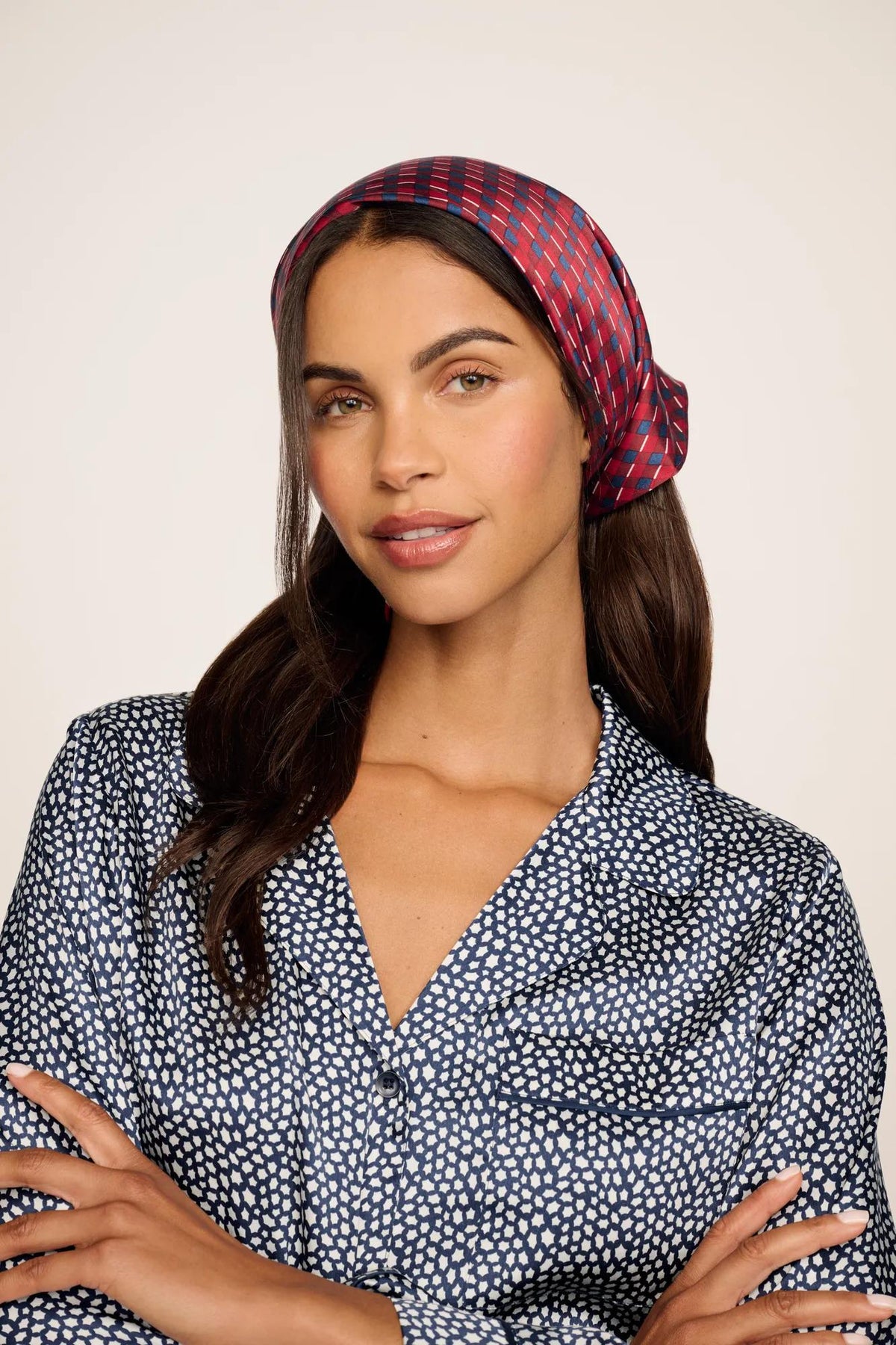 Inez Washable Silk Printed Scarf