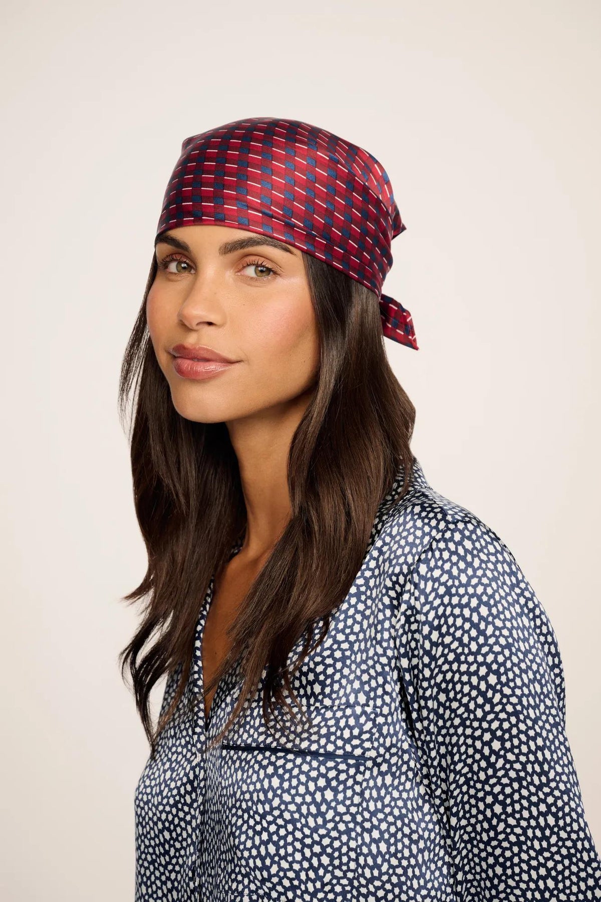 Inez Washable Silk Printed Scarf