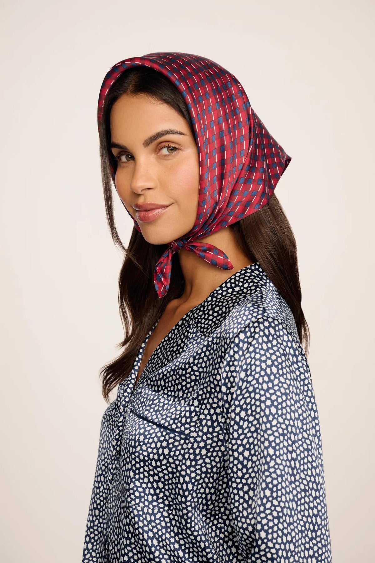 Inez Washable Silk Printed Scarf