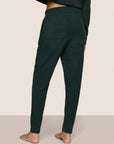 Model is wearing Recycled Boucle Relaxed Fit Jogger  in Pine