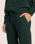 Model is wearing Recycled Boucle Relaxed Fit Jogger  in Pine