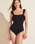 Model wears Jane Smooth One-Piece in Black.