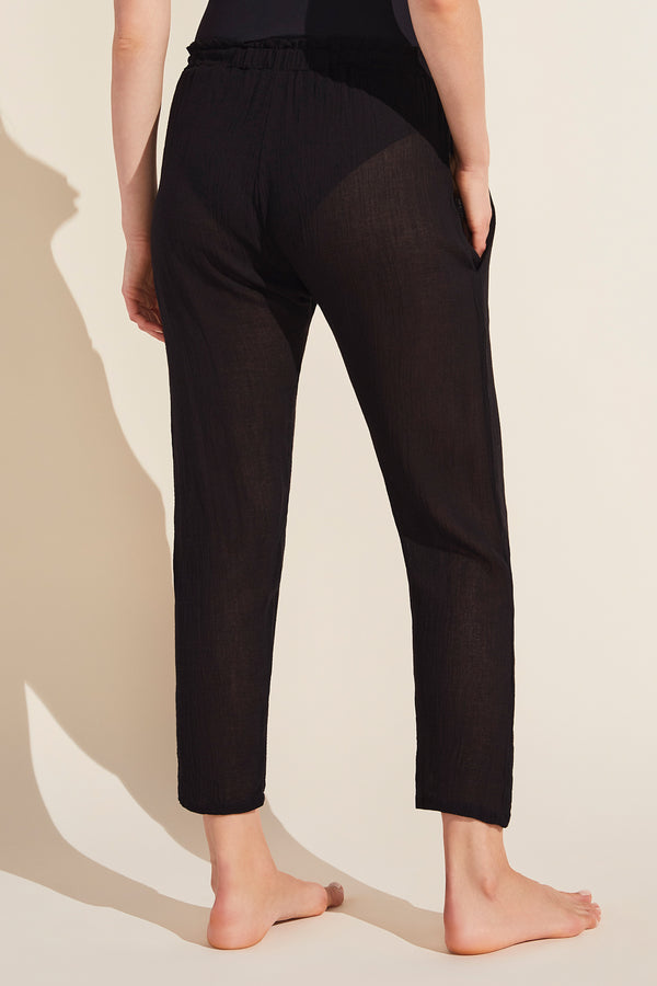 Hudson Breezy Weave Beach Pant Black