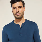 Eberjey Henry TENCEL™ Modal Long PJ Set - Indigo Blue