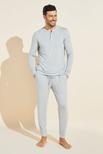 Henry TENCEL™ Modal Long PJ Set - Heather Grey - Eberjey