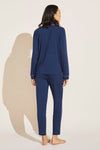Gisele TENCEL™ Modal Tuxedo Slim PJ Set - Navy/Ivory