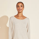 Eberjey Elon Relaxed Rib Top - Oatmeal