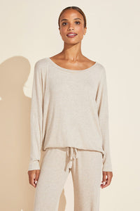 Elon Relaxed Rib Top - Oatmeal