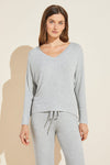 Elon Relaxed Rib Pullover - Heather Grey