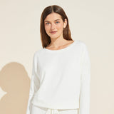 Eberjey Softest Sweats Plush TENCEL™ Top - Winter White