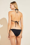 Nessa Textured Bikini Top - Black