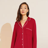 Eberjey Gisele TENCEL™ Modal Sleepshirt - Haute Red/Ivory