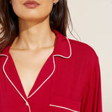Eberjey Gisele TENCEL™ Modal Sleepshirt - Haute Red/Ivory