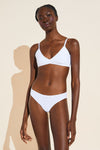 Pima Stretch Cotton Bikini - White