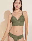 Model wears Naya Bikini in Olive.