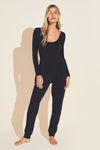 Luxe Sweats Bodysuit - Black