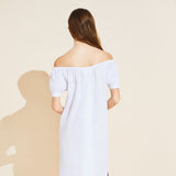 Eberjey Harper Linen Dress - White