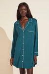 Gisele TENCEL™ Modal Sleepshirt - Evergreen/Ivory
