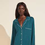 Eberjey Gisele TENCEL™ Modal Sleepshirt - Evergreen/Ivory