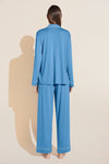 Gisele TENCEL™ Modal Long PJ Set - Azure/Ivory