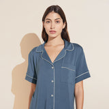 Eberjey Gisele TENCEL™ Modal Relaxed Short PJ Set - Coastal Blue/Ice Blue