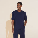 Eberjey Henry TENCEL™ Modal Short Sleeve & Pant PJ Set - True Navy