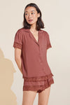 Rosalia TENCEL™ Modal Shortie Short PJ Set - Rosewood