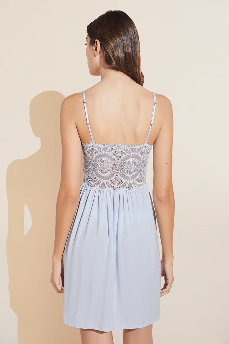 Mariana TENCEL™ Modal Chemise - Ice Blue - Eberjey