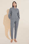 Luxe Sweats Zip Pullover - Botanical Slate