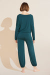 Gisele TENCEL™ Modal Slouchy PJ Set - Evergreen/Ivory