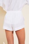 Edu Linen Short - White