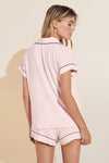 Gisele TENCEL™ Modal Shortie Short PJ Set - Sorbet Pink/Black