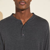 Eberjey Henry TENCEL™ Modal Long Sleeve & Short PJ Set - Charcoal Heather