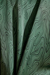 Inez Washable Silk Printed Long PJ Set - Malachite Jade/Kelp