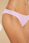 Annia Textured Bikini Bottom - Lilac