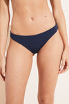 Annia Textured Bikini Bottom - Peacoat