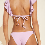 Eberjey Dree Textured Bikini Bottom - Lilac