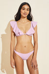 Graziela Textured Bikini Top - Lilac