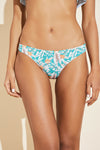 Annia Printed Textured Bikini Bottom - Ocean Bay/Multi