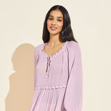Eberjey Sofia Breezy Weave Cover-Up - Lilac