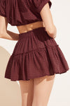 Nellie Cotton Eyelet Beach Skirt - Brick