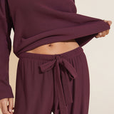 Eberjey Softest Sweats Plush TENCEL™ Pant - Mulberry