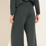 Eberjey Reversible Plush High Waist Pant - Kelp/Black
