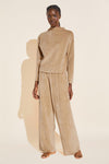 Reversible Plush High Waist Pant - Mocha/Camel